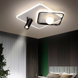 Inbouwspot van acryl in vierkant plafond