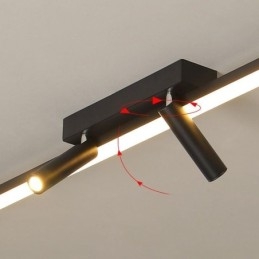 Lineaire plafondinbouwspot van acryl