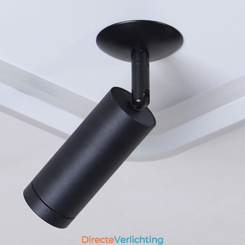 Vierkante plafondlamp met acryl spot