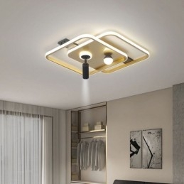 Vierkante plafondlamp van acryl, inbouwspot
