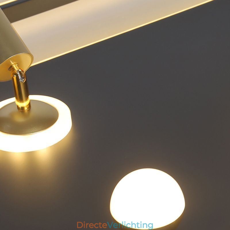 Vierkante plafondlamp van acryl, inbouwspot