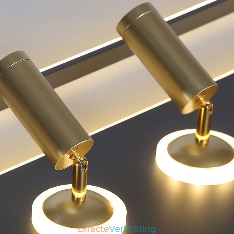 Vierkante plafondlamp van acryl, inbouwspot