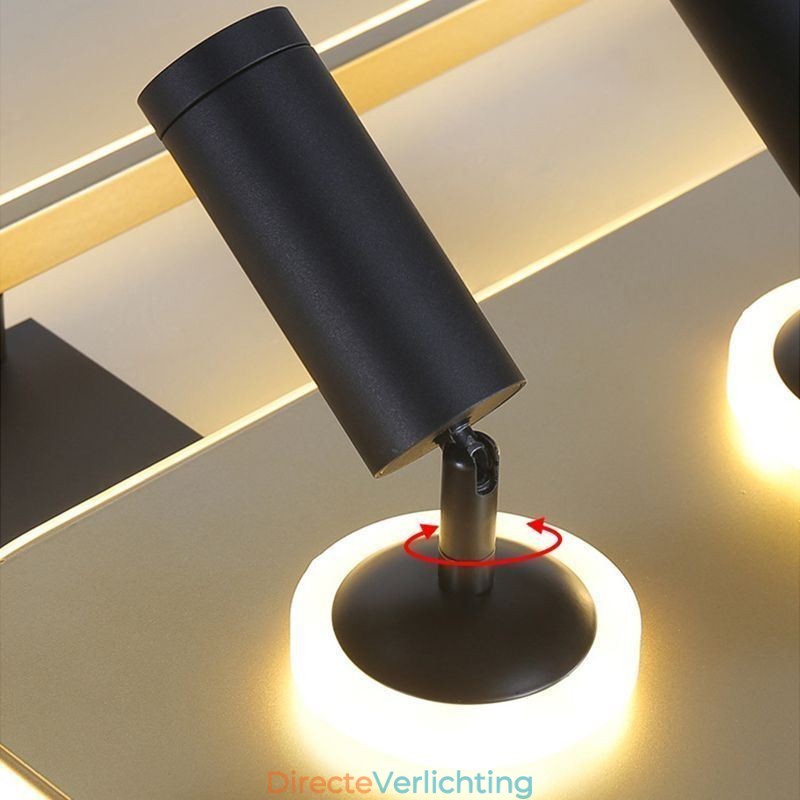 Vierkante plafondlamp van acryl, inbouwspot