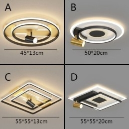 Geometrische plafondlamp van acryl inbouwspot