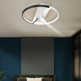 Plafondlamp Zwart & Wit Acryl Verlichting Spotlight