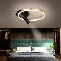 Plafondlamp Geborsteld Goud Halo Ring Verlichting Spotlight