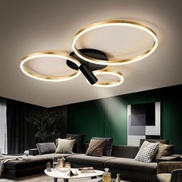 Plafondlamp Geborsteld Goud Halo Ring Verlichting Spotlight