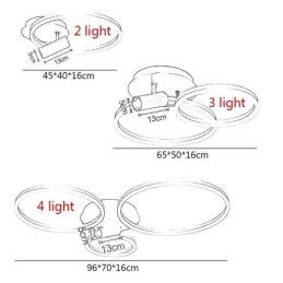 Plafondlamp Geborsteld Goud Halo Ring Verlichting Spotlight