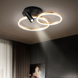Plafondlamp Geborsteld Goud Halo Ring Verlichting Spotlight