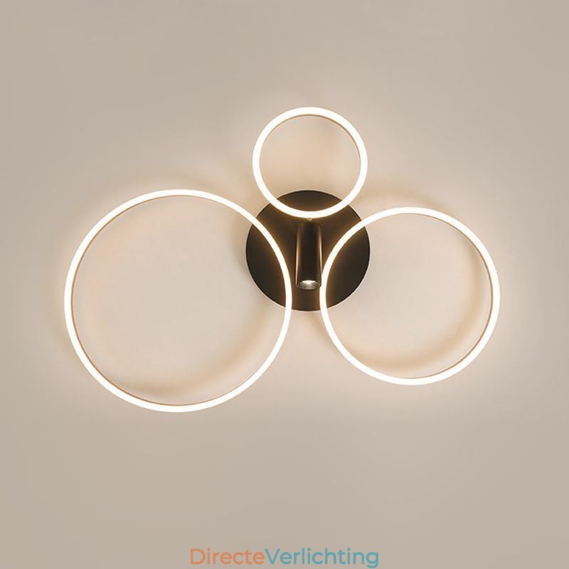 Plafondlamp Geborsteld Goud Halo Ring Verlichting Spotlight