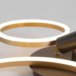 Plafondlamp Geborsteld Goud Halo Ring Verlichting Spotlight