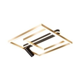Minimalistische plafondlamp van acryl inbouwspot