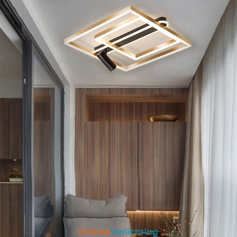 Minimalistische plafondlamp van acryl inbouwspot