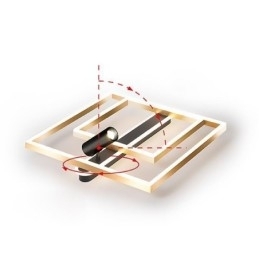 Minimalistische plafondlamp van acryl inbouwspot