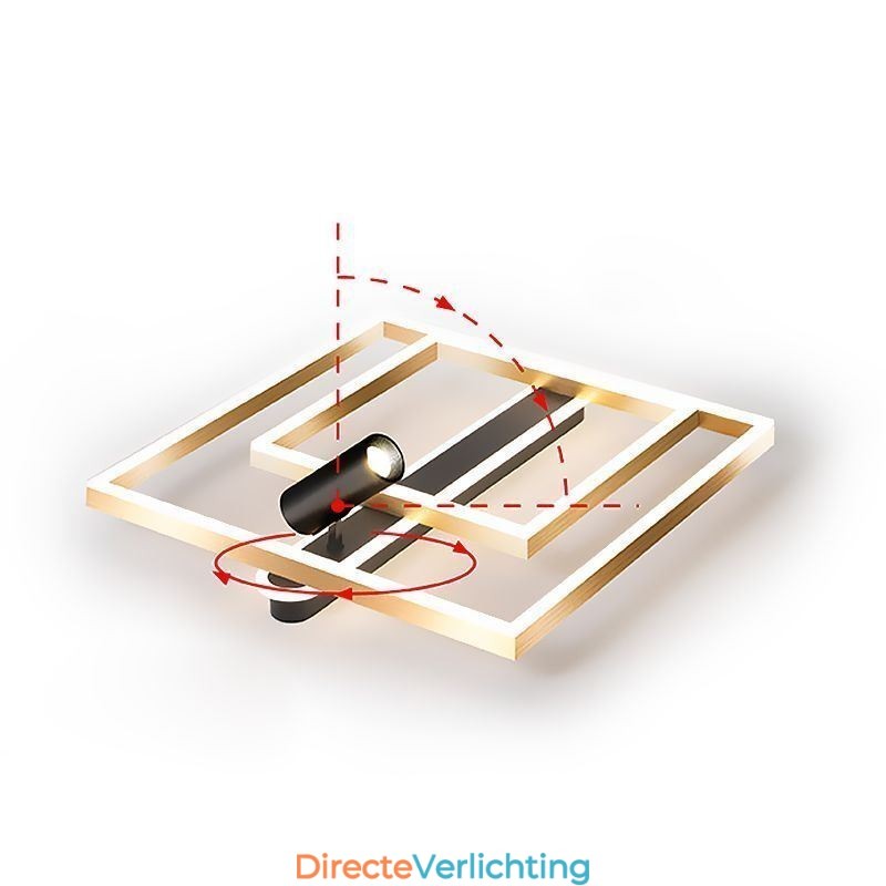 Minimalistische plafondlamp van acryl inbouwspot