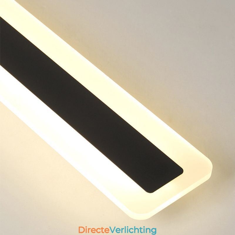 Lineaire plafondlamp van acryl inbouwspot