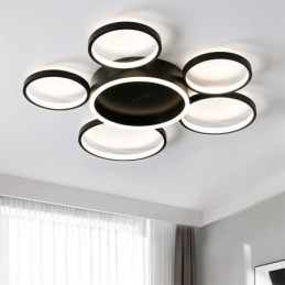 6 Ring Acryl Inbouw Moderne Plafondlamp