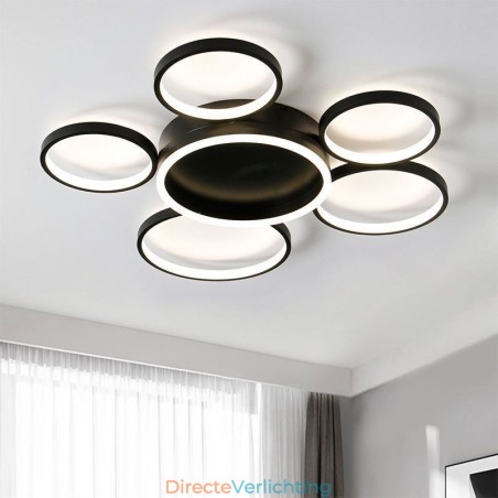 6 Ring Acryl Inbouw Moderne Plafondlamp 6 Ring Acryl Inbouw Moderne Plafondlamp