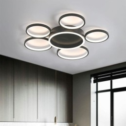 6 Ring Acryl Inbouw Moderne Plafondlamp