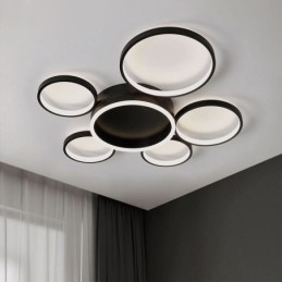 6 Ring Acryl Inbouw Moderne Plafondlamp