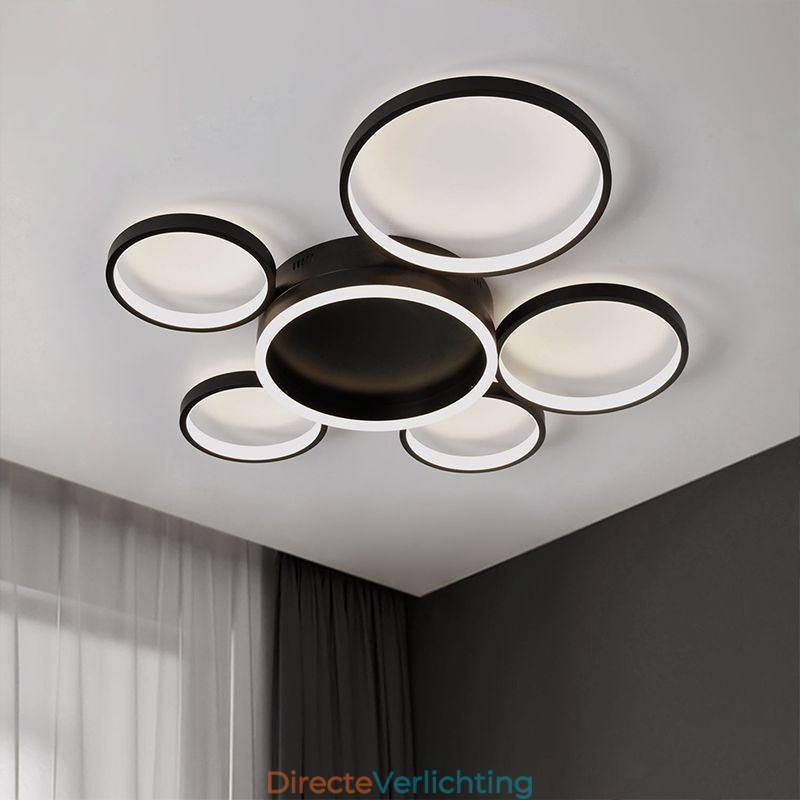 6 Ring Acryl Inbouw Moderne Plafondlamp