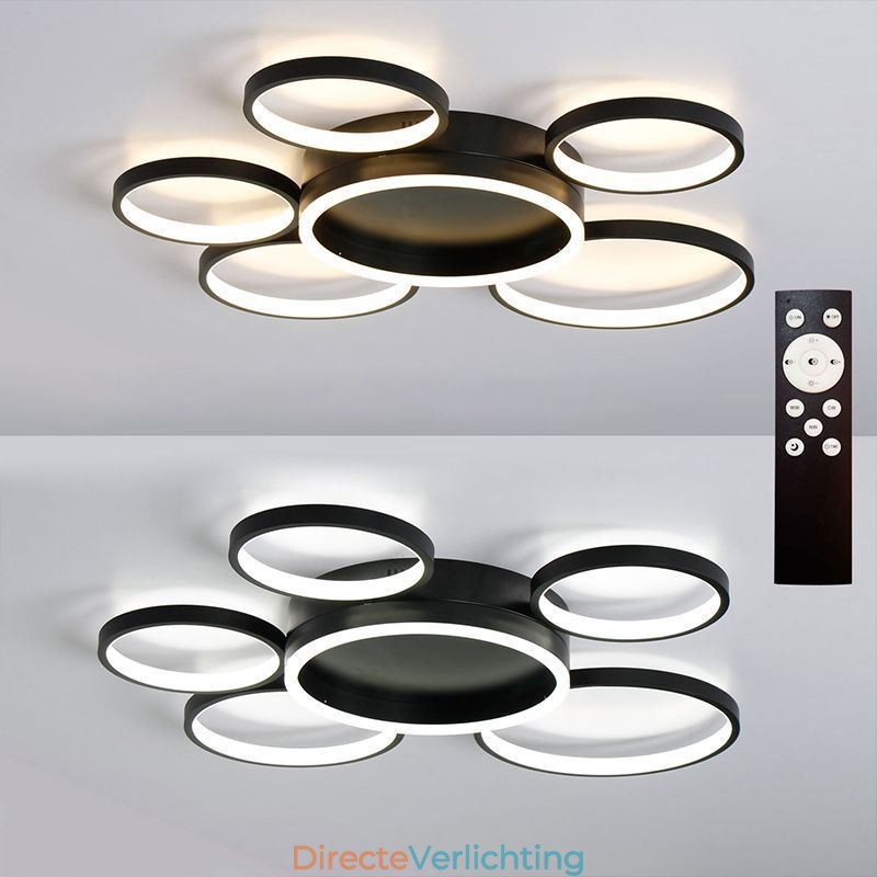 6 Ring Acryl Inbouw Moderne Plafondlamp