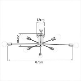 Magic Bean Flush Mount Plafondlamp Decoratieve Verlichtingsarmatuur