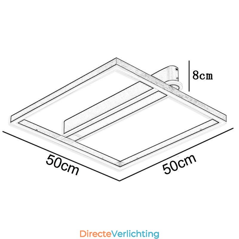 Acryl vierkante plafondlamp