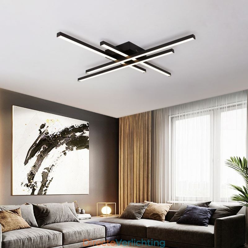 Lineaire plafondlamp met vlakke montage Eenvoudige acrylverlichting