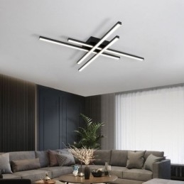 Lineaire plafondlamp met vlakke montage Eenvoudige acrylverlichting