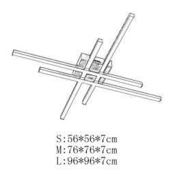 Lineaire plafondlamp met vlakke montage Eenvoudige acrylverlichting