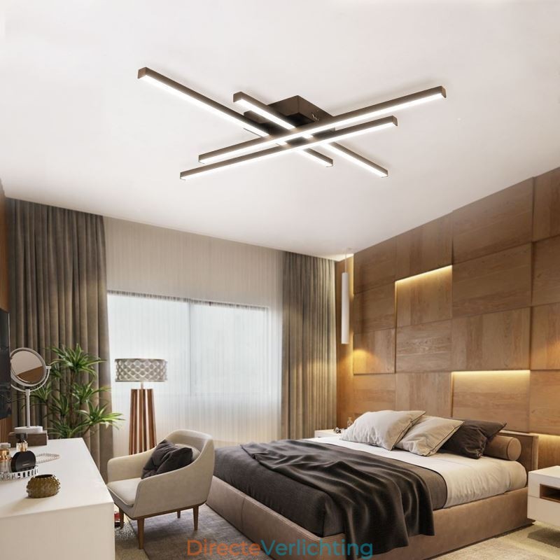 Lineaire plafondlamp met vlakke montage Eenvoudige acrylverlichting