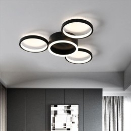 4-rings plafondlamp met inbouwmontage