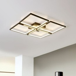 Vierkante plafondlamp met plafondbevestiging, decoratieve verlichting van acryl