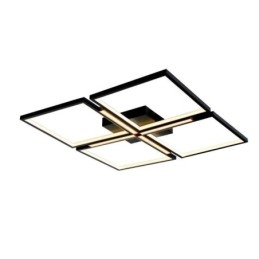 Vierkante plafondlamp met plafondbevestiging, decoratieve verlichting van acryl