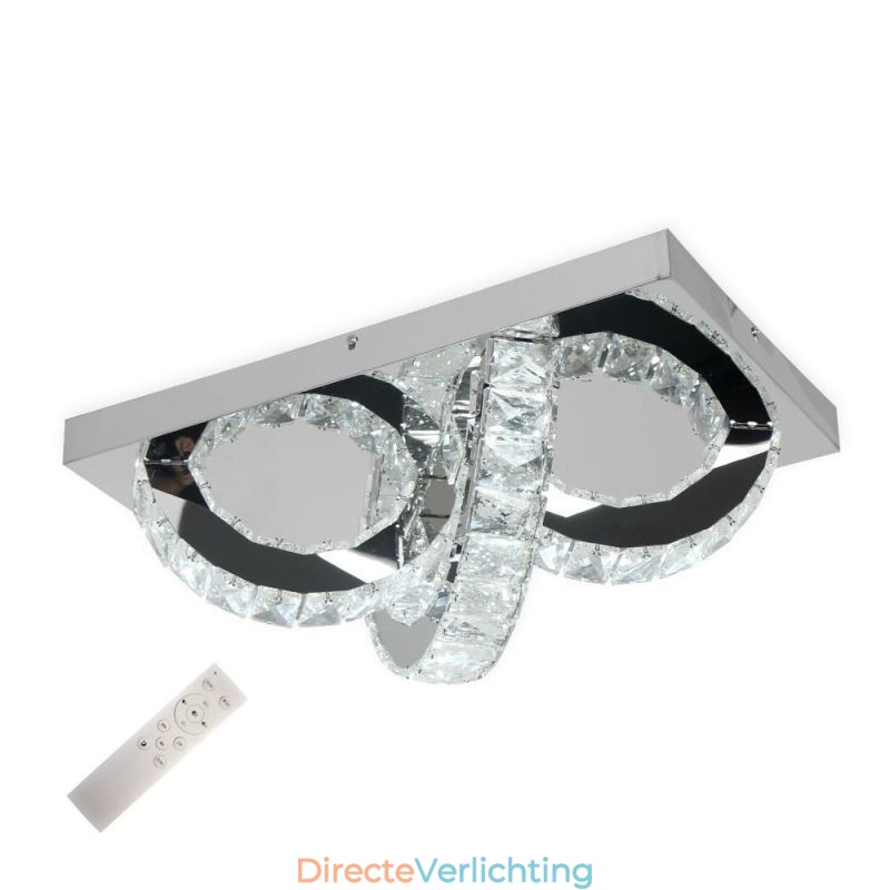 Semi Ring Plafondlamp met Kristallen Montage