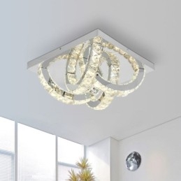 Semi Ring Plafondlamp met Kristallen Montage