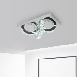 Semi Ring Plafondlamp met Kristallen Montage