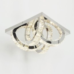 Semi Ring Plafondlamp met Kristallen Montage