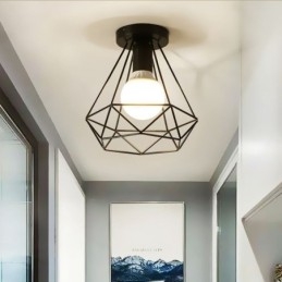 Plafondlamp in diamantvorm