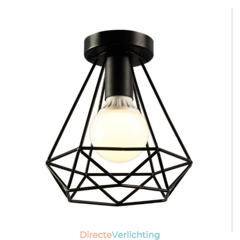Plafondlamp in diamantvorm