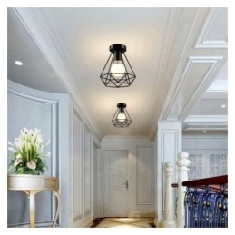 Plafondlamp in diamantvorm