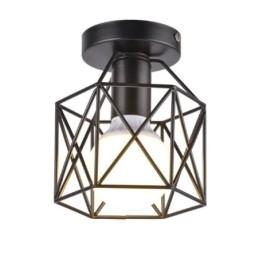 Metalen kooi plafondlamp