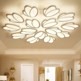 Moderne plafondlamp met tulp als decoratieve verlichting