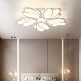 Moderne plafondlamp met tulp als decoratieve verlichting