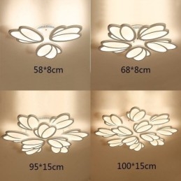 Moderne plafondlamp met tulp als decoratieve verlichting