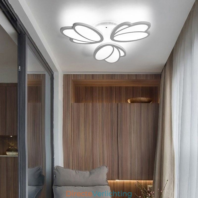 Moderne plafondlamp met tulp als decoratieve verlichting