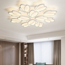 Moderne plafondlamp met tulp als decoratieve verlichting