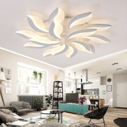 Plafondlamp met acryl bloemblaadjes