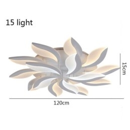 Plafondlamp met acryl bloemblaadjes